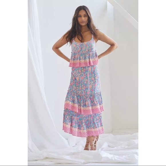 Anthropologie Plenty By Tracy Reese Meadow Tiered skirt NWT SZ XL, 1X, 2X - Picture 7 of 10